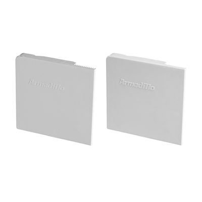 Торцевая заглушка для верхней направляющей с крышкой SLD.Comfort-PRO.End cap AL Алюминий (2 шт.), фото 1