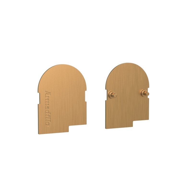 Декоративная накладка Armadillo для скрытой петли U3D4000 2шт. (DOOR) AB бронза