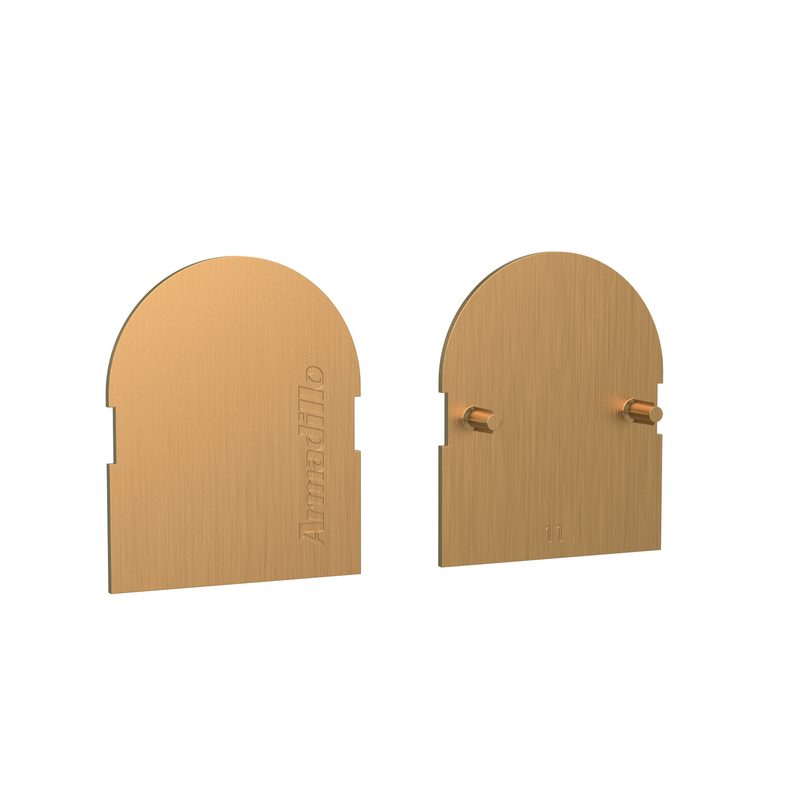 Декоративная накладка Armadillo для скрытой петли U3D6000 2шт. (FRAME) (11) AB бронза