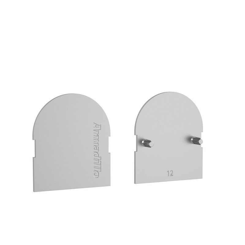 Декоративная накладка Armadillo для скрытой петли U3D6000 2шт. (DOOR) (12) SC мат. хром
