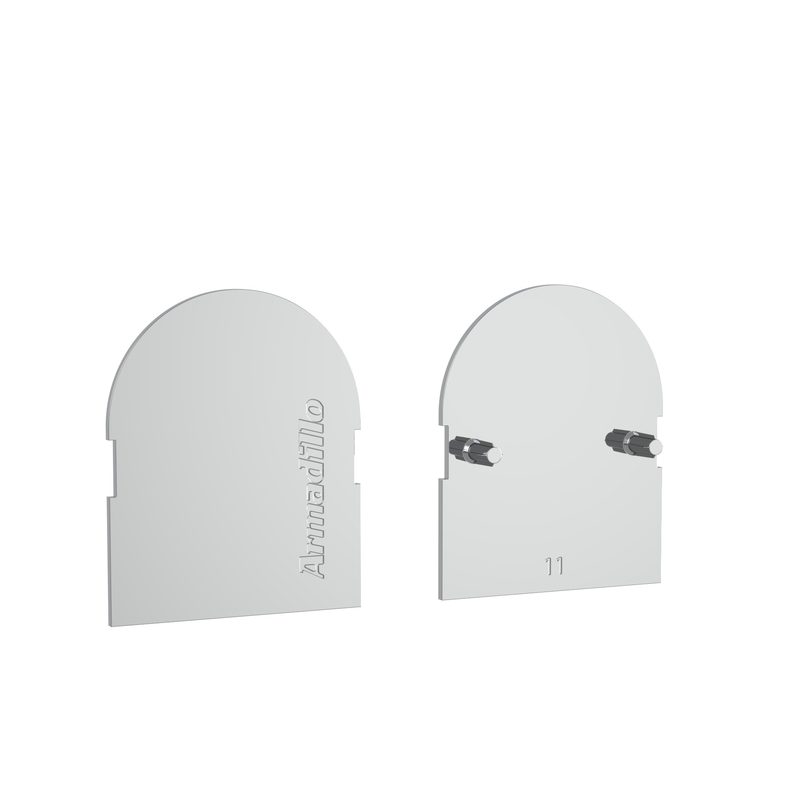 Декоративная накладка Armadillo для скрытой петли U3D6000 2шт. (FRAME) (11) CP хром