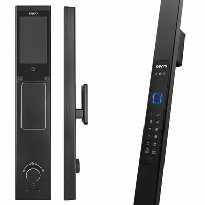 Электронный замок Sanyo D505 UsmartGo DM85 с WiFi, с распознаванием лиц,ручка-скоба 1800 мм, черный, фото 1