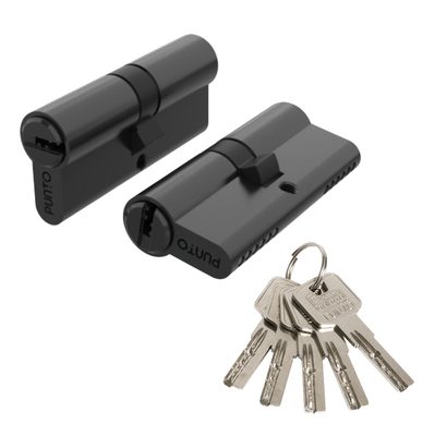 Цилиндровый механизм Z3000Key90(30+10+50) BL черный, фото 1