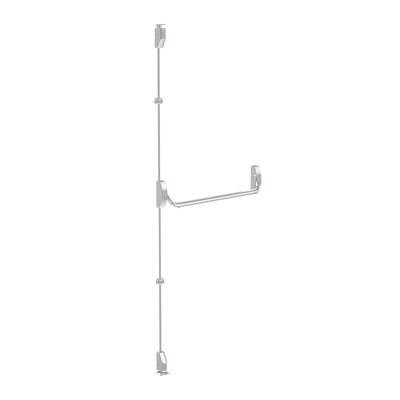 Ручка-штанга нажимная AP.1900C push-bar с тягами для двухстворчатых проф. дверей SL серебро, фото 2
