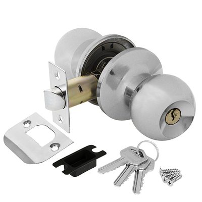 Ручка защелка DK682 CP-ET (6082 CP-E) (кл./фик.) хром, фото 1