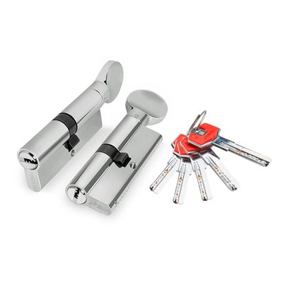 Цилиндровый механизм (D-PRO502/60) D-PRO5002Knob60(25+10+25) CP хром 5Key, фото 1