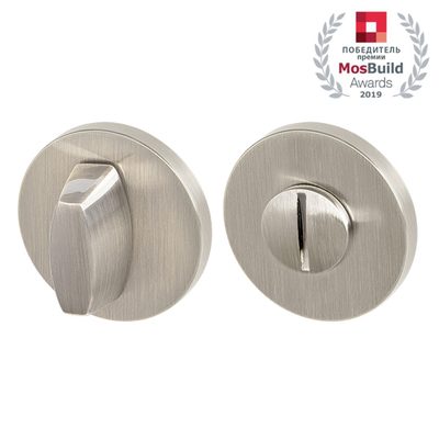 Ручка поворотная BK6.R.URS52 (WC-BOLT BK6 URS) SN-3 матовый никель, фото 1