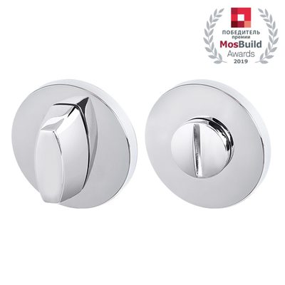 Ручка поворотная BK6.R.URS52 (WC-BOLT BK6 URS) CP-8 хром, фото 1