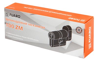 Цилиндровый механизм (100 ZM/70) 1000ZMKnob70(30+10+30) CP хром 5Key с вертушкой, фото 2