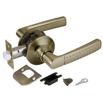 Ручка защелка DK626 AB-PS (6026 AB-P) (без фик.) бронза, фото 1