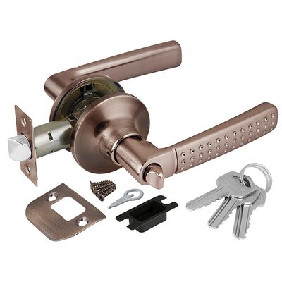Ручка защелка DK626 AC-ET (6026 AC-E) (кл./фик.) медь, фото 1