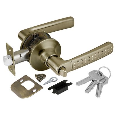 Ручка защелка DK626 AB-ET (6026 AB-E) (кл./фик.) бронза, фото 1