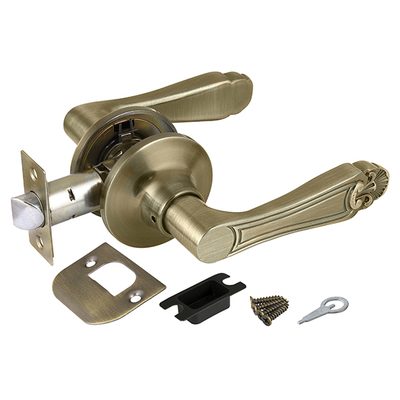 Ручка защелка DK637 AB-PS (6037 AB-P) (без фик.) бронза, фото 1