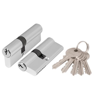 Цилиндровый механизм (AX100/60) AX1000Key60 (25+10+25) CP хром, фото 1