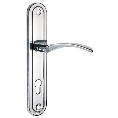 Ручка на планке HANDLE90.CRONA.04-85 (P90 8504 CRONA) CP хром, фото 2