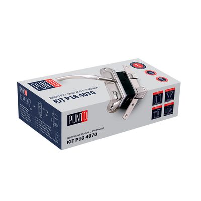 Замок цилиндровый в комплекте с ручкой LOCKSET16.CRONA.4070-1 (KIT P16 4070 CRONA) AB бронза, фото 2