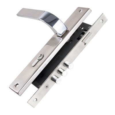 Замок цилиндровый с ручкой LOCKSET90.ORION.4585-3 (KIT P90 4585/3 ORION) SN/CP мат.никель/хром, фото 1