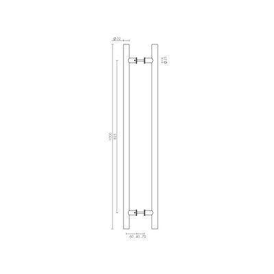 Ручка-скоба PULL.PH25/825.22 INOX 304 (PH-22-25/825-INOX), фото 3